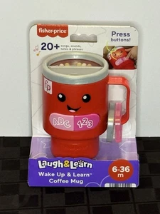 Fisher Price Laugh & Learn Wake Up & Learn Coffee Mug Red New - Picture 1 of 1