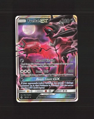 Yveltal GX 79/131 Forbidden Light Ultra Rare Holo Pokemon Card NM - Image 1 of 4