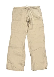 London Jeans Size 2 Tan Lightweight Breathable Pants Trousers Boho Linen Bottoms - Picture 1 of 6