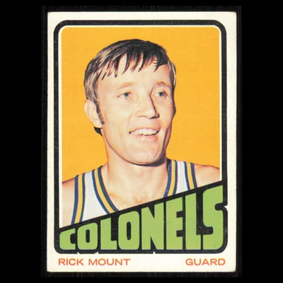 Rick Mount #237 1972 Topps Kentucky Colonels Basketball Card NBA NM - Image 1 of 3