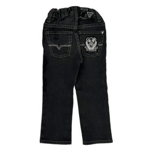 Age 2 Guess Slim Fit Jeans - XS Black Cotton Blend - Picture 1 of 7