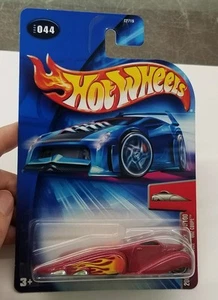 2004 Hot Wheels #44 Cherry Red Crooze Ooz Coupe Chrome Base - Imagen 1 de 4