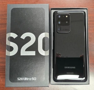 UNLOCKED SAMSUNG GALAXY S20 ULTRA 5G SM-G988U 128GB BLACK GSM+CDMA - Picture 1 of 3