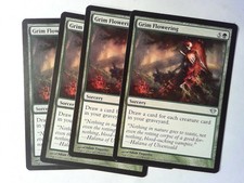 4x Grim Flowering	 Dark Ascension - Magic the Gathering MTG - Green