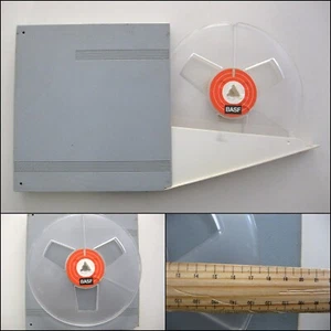 BASF 7-inch Blank Empty Take Up Reel to Reel Tape with Hard Case - Picture 1 of 4