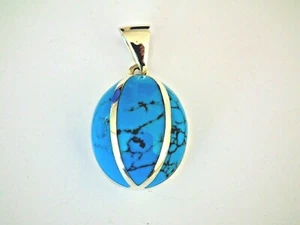 Pendentif - Turquoise - Argent - 925/1000 - NEUF * - Imagen 1 de 2