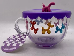 Taza de vidrio globo para perro con tapa - Imagen 1 de 7