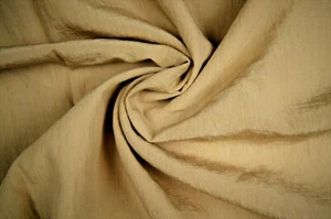 2+ Yards Beige Light Thin Strong Textured Fabric 93" X 50" - Picture 1 of 4