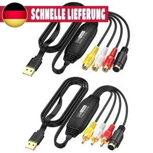 Karta przechwytywania wideo USB VHS VCR TV DVD Video Grabber RCA na USB Konwerter wideo - Zdjęcie 1 z 14