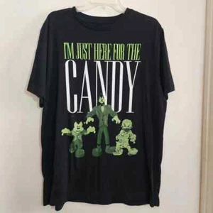 Disney Parks Halloween “I'm Just Here for the Candy” Mickey Goofy Donald Size L - Picture 1 of 4