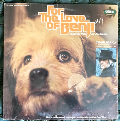 Euel Box For The Love of Benji LP Charlie Rich Record Vinyl Album Soundtrack - Image 1 of 2