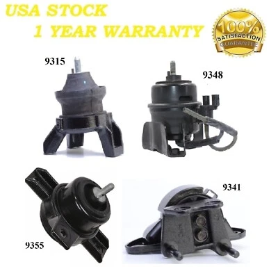 4PCS MOTOR & TRANS MOUNT FIT 2007-2012 HYUNDAI VERACRUZ 3.8L - AUTO TRANS - Image 1 of 4
