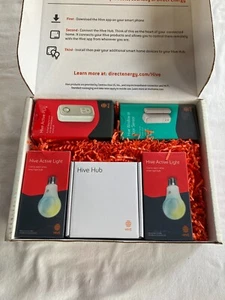 Hive Starter Kit, Hive Hub, Active Light(2), Active Plug, Window/Door Sensor - Picture 1 of 5