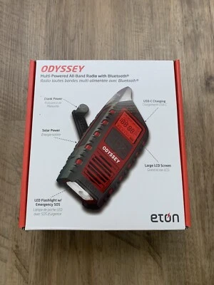 Radio meteorológica de manivela Eton Odyssey radio de emergencia para todas las bandas nueva en caja Foto 1 de 4