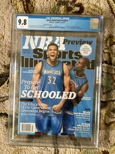 Sports Illustrated 2015 Newsstand Karl Anthony Towns And Kevin Garnett CGC 9.8 - Picture 1 of 1