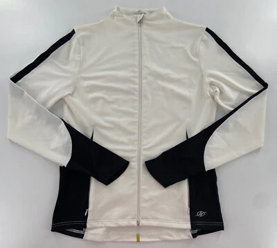 Chaqueta NordicTrack Mujer Mediana Blanca Atlética Poliéster Spandex Cremallera Completa Foto 1 de 4