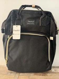 PaurFu Multifunction Waterproof Diaper Bag Back Pack Changing Station - Picture 1 of 5
