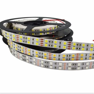 Doble fila SMD 5050 120leds/m tira flexible luz lámpara de hadas 5M/rollo 12V CC - Imagen 1 de 12