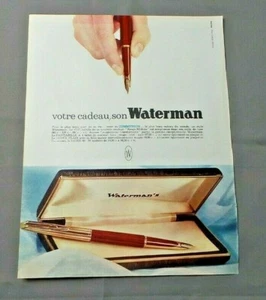 PUB PUBLICITE ANCIENNE ADVERT CLIPPING 170519 / STYLO WATERMAN VOTRE CADEAU - Imagen 1 de 1