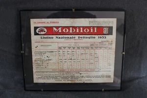 Brochure Mobiloil Gargoyle Liste 1933 Petroliana Italienne Signe - Picture 1 of 5