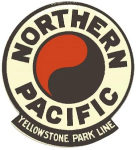 Railroad Sticker Northern Pacific Yellowstone Park Rocker 2-1/8" - Picture 1 of 1