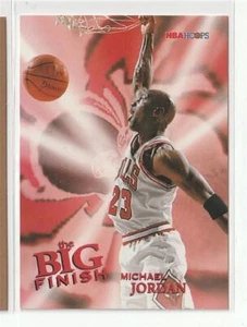 Michael Jordan 1996-97 NBA Hoops The Big Finish #176 NrMt/Mt - Aliz - Imagen 1 de 2