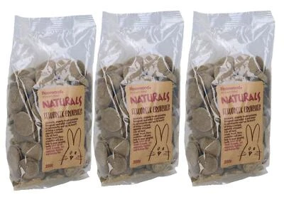 AB TOOLS 3 Stück Kleintier Haustier Leckerli Kaninchen Meermeer Natur Leckerli Bockshornklee Crunchies