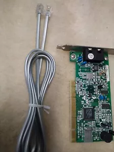 Pctel PCT789T-C1 PCI 56K V.92 Fax Modem, With RJ-11 Cable - Picture 1 of 4