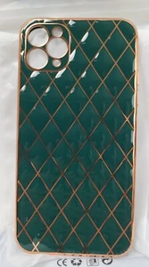 Iphone 11 pro phone case with green & gold design. New. - Picture 1 of 4