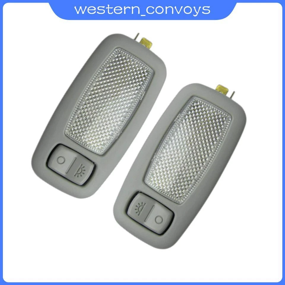 Par de lámparas de tocador interiores gris izquierda+derecha aptas para Hyundai i45 YF Sonata 2011-15 Foto 1 de 4