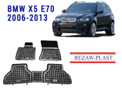 REZAWPLAST Floor Liners for 2006-2013 BMW X5 Floor Mats E70 All Weather Tailored - Imagem 1 de 4