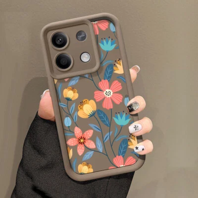 Flower For Xiaomi 13T Poco F6 X5 X6 M6 Pro Redmi Note 13 12 11 Pro Case Cover - Image 1 of 4