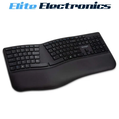 Kensington Pro Fit Ergo Wireless Keyboard Black Ergonomic K75401US - Image 1 of 4
