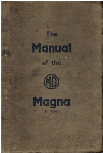 MG MAGNA (TIPO L) 1087cc 6 cilindros original 1934 manual de mantenimiento y reparación de fábrica - Imagen 1 de 2