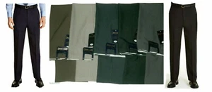 Men’s Expandable Waist Trousers | Stretch Comfort Pants Self-Adjusting Waist - Picture 1 of 17