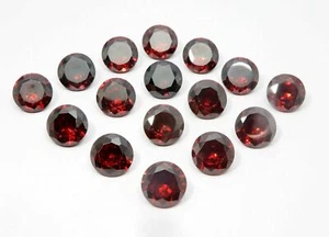 Red Ruby 7 mm Calibrated Round Cut ,Lab Created Loose Gemstone 5 Pcs - Picture 1 of 6