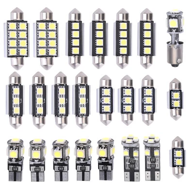 23PCS T10 Interior Car Light Dome Light LED Car Door Courtesy License Bulb Kits - Image 1 of 4