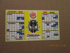 ACHL Macon Trax Vintage Defunct Circa 2002-2003 Team Logo Magnet Schedule
