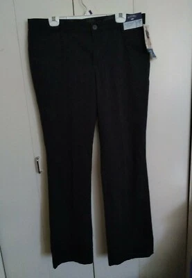 Riders By Lee Mujer Cómoda Cintura Adelgazante Instantáneo Talla 16 L Negro Caqui Nuevo con Etiquetas  Foto 1 de 4