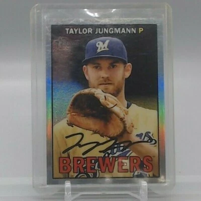 Taylor Jungmann 2016 Heritage Silver Chrome #d 208/567, card #489! Brewers! - Image 1 of 2