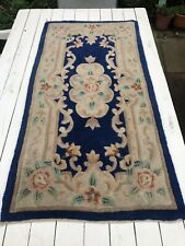 Antique vintage floral rug 4 x 2 foot loft find mat carpet house clearance!