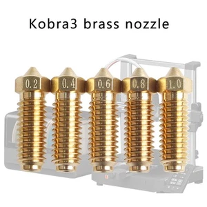 For Anycubic Kobra 3 Combo Hotend Nozzle 0.2 0.4 0.6 0.8 Hardened Steel Brass - Afbeelding 1 van 17