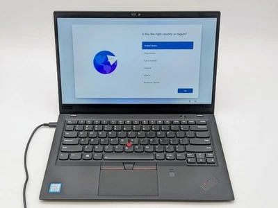 Lenovo ThinkPad X1 Carbon 6ta Gen 14" FHD I7-8550U 512GB SSD 16GB W11 *LEER* Foto 1 de 4