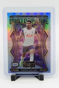 2024-25 Panini Select FIFA Dominic Solanke #8 Unstoppable Silver Prizm Tottenham - Picture 1 of 2