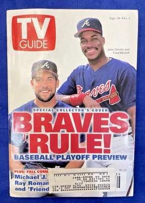 TV Guide Special Collector's Cover “Braves Rule!” Sept 28-Oct 4, 1996 Foto 1 de 2