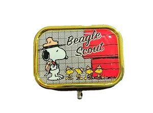 Snoopy Pillen Organizer Box Scout Etui Medizin Vitamin Mini Aufbewahrungsbehälter Neu - Bild 1 von 4