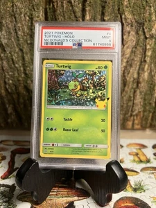 Turtwig [Holo] #4 Pokemon McDonalds 2021 PSA 9 - Imagen 1 de 2