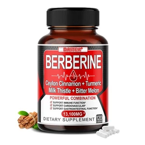 Berberin HCl & Ceylon Zimt - 13100mg | Bio | Ohne Gluten | 120 Kapseln - Bild 1 von 10