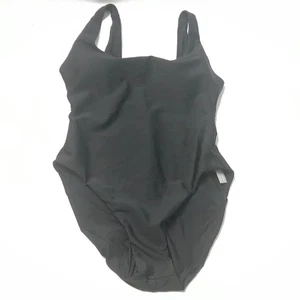J Crew Claudia One Piece Classic Sculpt Sz 10 Black Swimsuit Swimwear Minimalist - Picture 1 of 8