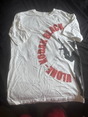 Kodak Black Graphic Print White T-Shirt - Image 1 of 2